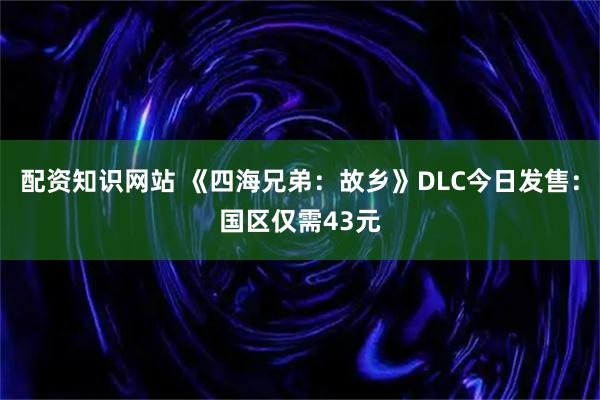 配资知识网站 《四海兄弟：故乡》DLC今日发售：国区仅需43元